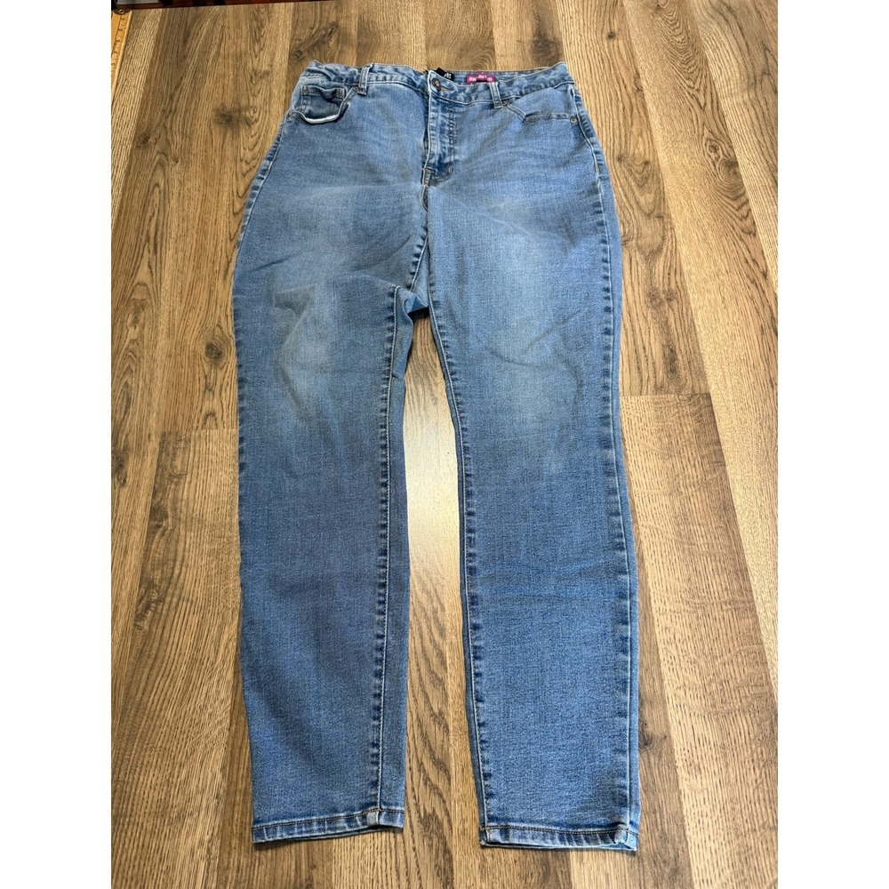 Faith Jeans Skinny Denim Womens 14 Blue Adult Monterey Wash Stretch Excellent